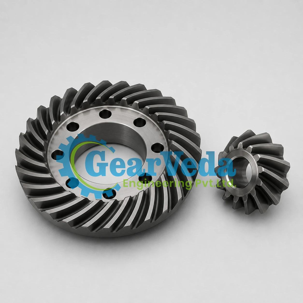 Alloy Steel Spiral Bevel Gear Manufacturer by Gearveda Engineering Private Limited