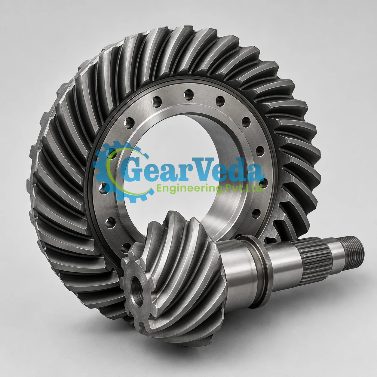 Spiral Bevel Gears for Crushers by Gearveda Engineering Private Limited